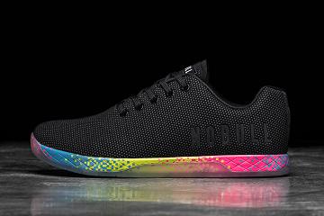 Men's Nobull Neon Glitch Trainers Black | SG I2463L